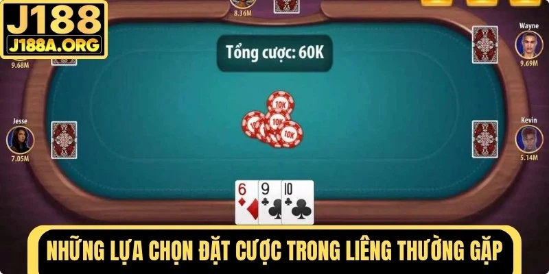 Lựa chọn đặt cược thường gặp