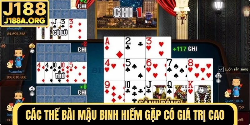 Các thế bài hiếm gặp có giá trị cao